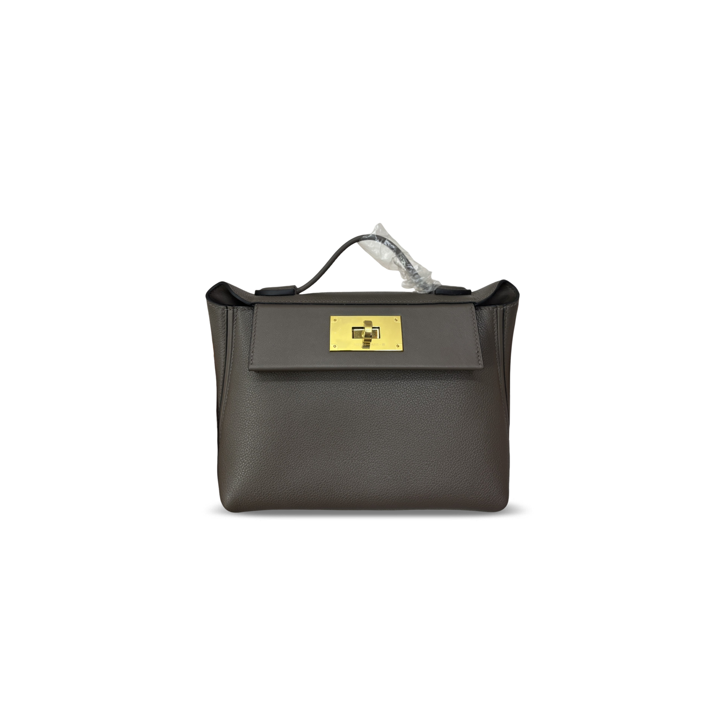HERMES MINI 2424 21 ETAIN EVERCOLOR AND SWIFT GOLD HARDWARE (21*16*12cm)